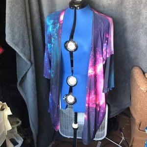 Hottopic Galaxy Mesh Kimono